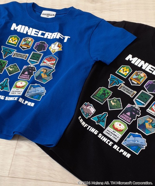 RUGGEDWORKS（ラゲッドワークス）の「《マインクラフト》キッズ 半袖 Tシャツ（Tシャツ/カットソー・キッズ・ブルー/ブラック・160/150/110/140/130/120）」の16枚目の写真