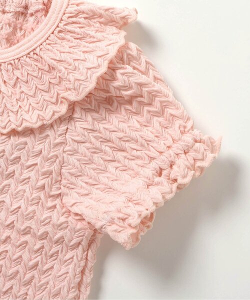 apres les cours（アプレレクール）の「ぽこぽこパフスリーブボディースーツ（ロンパース・キッズ・その他3/ピンク・80/70）」の5枚目の写真