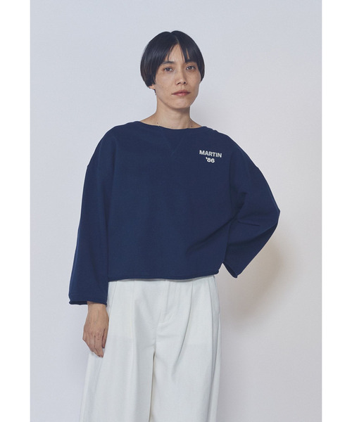 1er Arrondissement(プルミエアロンディスモン)の「<IRONING (アイロニング)>ロゴスウェットショートプルオーバー(Tシャツ/カットソー・レディース・グレー系その他5/ブルー系その他3・FREE)」の9枚目の写真