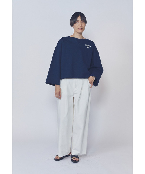 1er Arrondissement(プルミエアロンディスモン)の「<IRONING (アイロニング)>ロゴスウェットショートプルオーバー(Tシャツ/カットソー・レディース・グレー系その他5/ブルー系その他3・FREE)」の10枚目の写真