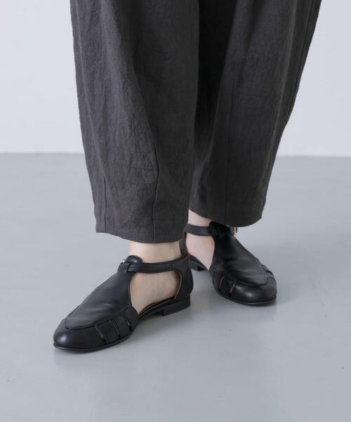 かぐれ（カグレ）の「リネンラミールーズテーパードパンツ（その他パンツ・レディース・チャコールグレー/ブラック・FREE）」の14枚目の写真