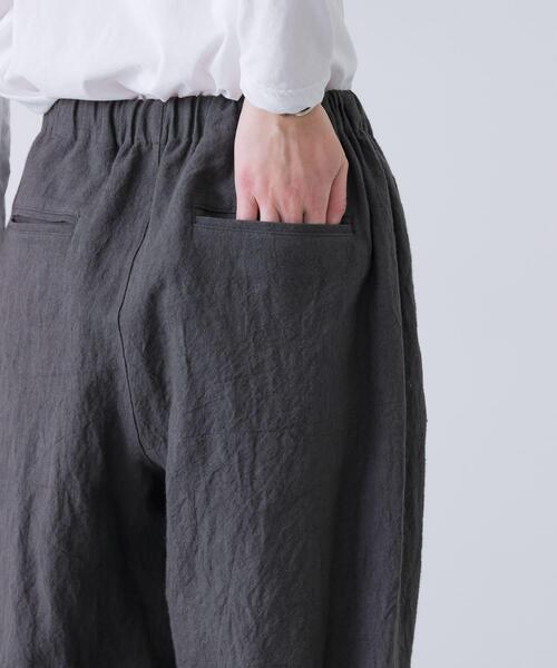 かぐれ（カグレ）の「リネンラミールーズテーパードパンツ（その他パンツ・レディース・チャコールグレー/ブラック・FREE）」の15枚目の写真