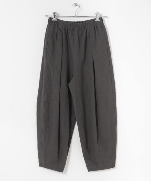 かぐれ（カグレ）の「リネンラミールーズテーパードパンツ（その他パンツ・レディース・チャコールグレー/ブラック・FREE）」の16枚目の写真