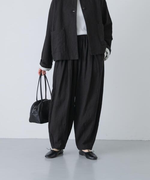 かぐれ（カグレ）の「リネンラミールーズテーパードパンツ（その他パンツ・レディース・チャコールグレー/ブラック・FREE）」の18枚目の写真