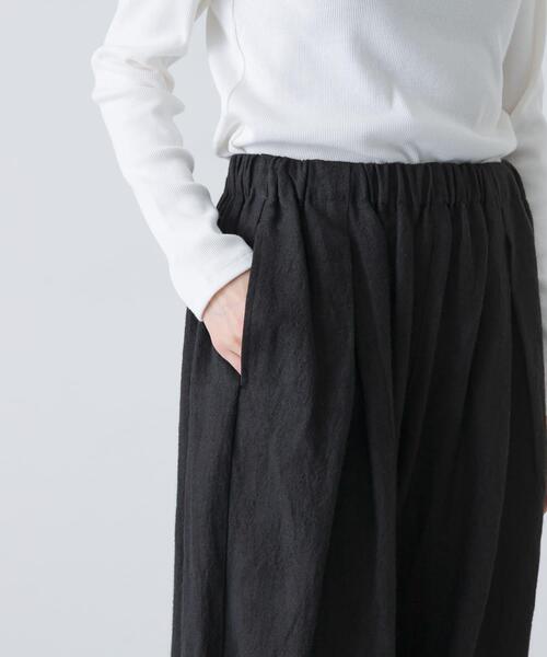 かぐれ(カグレ)の「リネンラミールーズテーパードパンツ(その他パンツ・レディース・チャコールグレー/ブラック・FREE)」の11枚目の写真