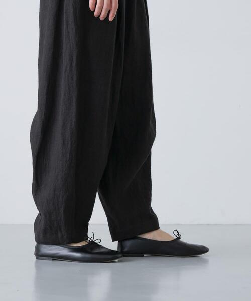 かぐれ(カグレ)の「リネンラミールーズテーパードパンツ(その他パンツ・レディース・チャコールグレー/ブラック・FREE)」の9枚目の写真