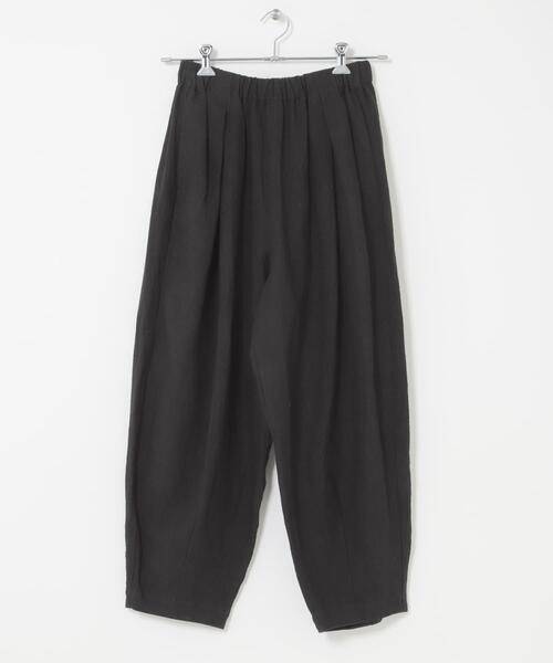 かぐれ(カグレ)の「リネンラミールーズテーパードパンツ(その他パンツ・レディース・チャコールグレー/ブラック・FREE)」の8枚目の写真