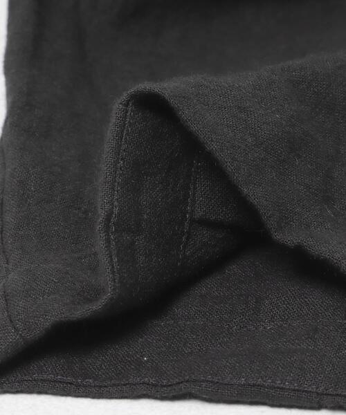 かぐれ(カグレ)の「リネンラミールーズテーパードパンツ(その他パンツ・レディース・チャコールグレー/ブラック・FREE)」の4枚目の写真