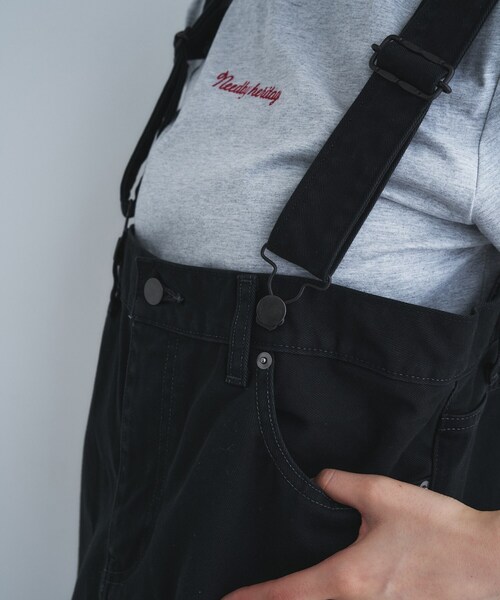 Le Minor（ルミノア）の「Le minor｜SALOPETTE（サロペット/オーバーオール・レディース・ブラック・38/36）」の5枚目の写真