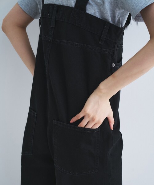 Le Minor（ルミノア）の「Le minor｜SALOPETTE（サロペット/オーバーオール・レディース・ブラック・38/36）」の6枚目の写真