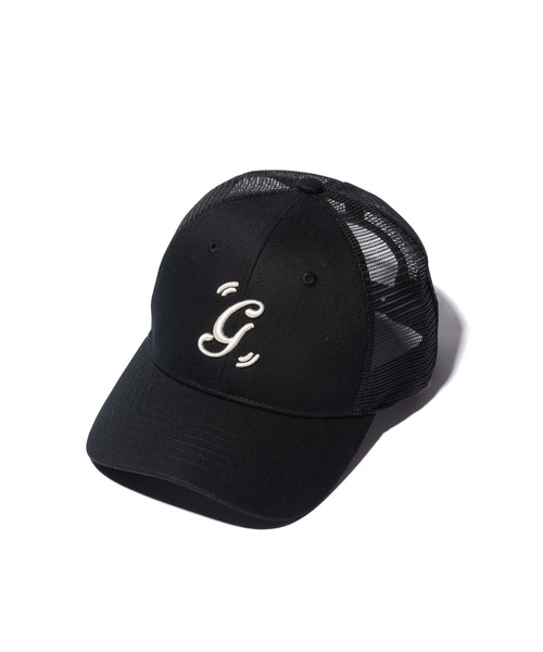 glamb（グラム）の「Mesh Initial Cap / メッシュイニシャルキャップ（ニットキャップ/ビーニー・メンズ・ブラック/グリーン・FREE）」の3枚目の写真