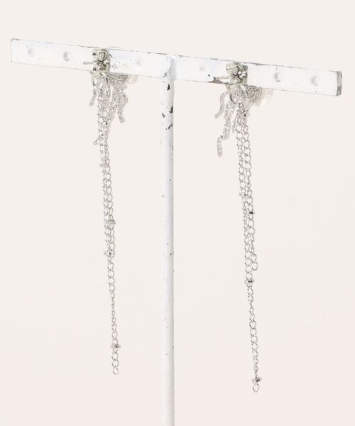 Burner（バーナー）の「【Sonu jewelry（ソヌジュエリー）】クラゲモチーフ　ロングピアス　 son-pierce-44-4【RBT】（ピアス（両耳用）・レディース・シルバー・FREE）」の2枚目の写真