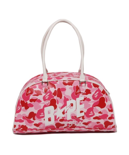 A BATHING APE(アベイシングエイプ)の「ABC CAMO BOWLING BAG(ショルダーバッグ・レディース・グリーン/ピンク・FREE)」の2枚目の写真