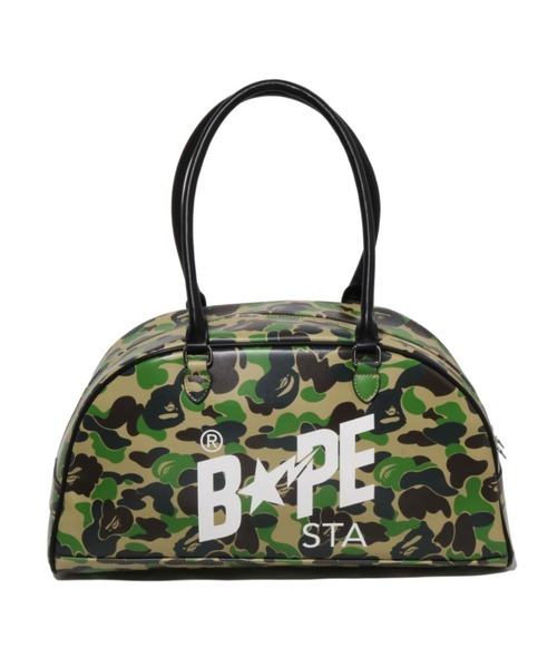 A BATHING APE(アベイシングエイプ)の「ABC CAMO BOWLING BAG(ショルダーバッグ・レディース・グリーン/ピンク・FREE)」の1枚目の写真
