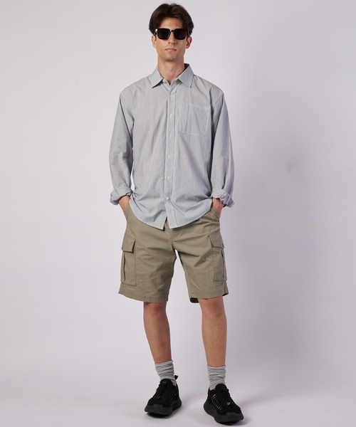 Eddie Bauer（エディーバウアー）の「パックイット シアサッカー 長袖シャツ（シャツ/ブラウス・メンズ・ブルー/ライトグリーン/ブラック・XXL/XL/L/M/S）」の5枚目の写真