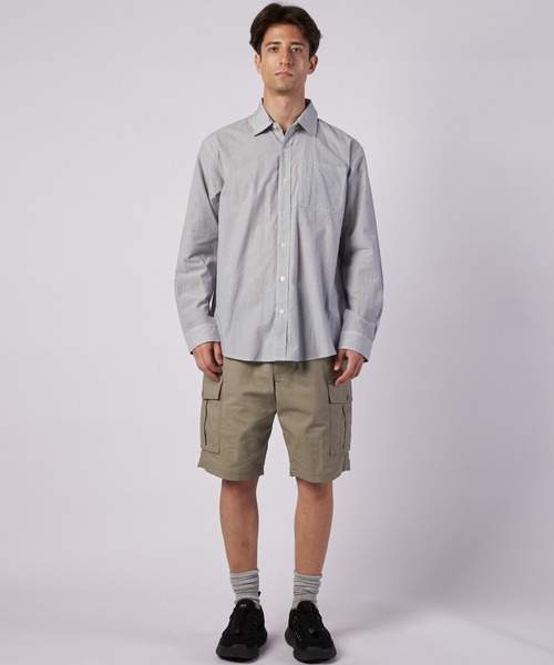 Eddie Bauer（エディーバウアー）の「パックイット シアサッカー 長袖シャツ（シャツ/ブラウス・メンズ・ブルー/ライトグリーン/ブラック・XXL/XL/L/M/S）」の6枚目の写真