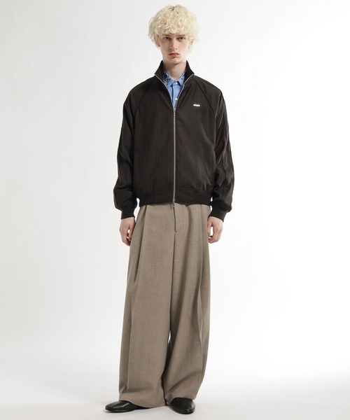 HARE（ハレ）の「ストライプトラックジャケット(HARE)（その他トップス・メンズ・ブラウン/ネイビー・FREE）」の3枚目の写真