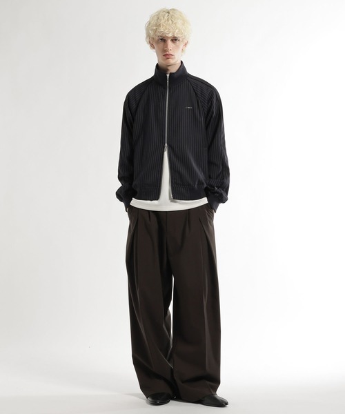 HARE（ハレ）の「ストライプトラックジャケット(HARE)（その他トップス・メンズ・ブラウン/ネイビー・FREE）」の5枚目の写真