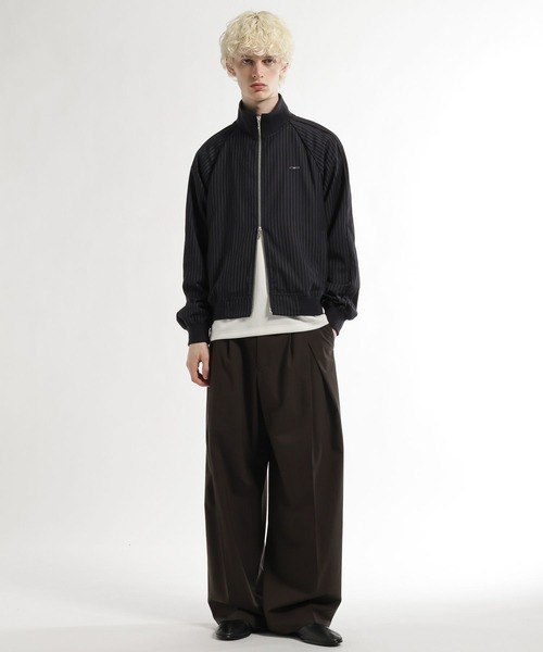 HARE（ハレ）の「ストライプトラックジャケット(HARE)（その他トップス・メンズ・ブラウン/ネイビー・FREE）」の6枚目の写真