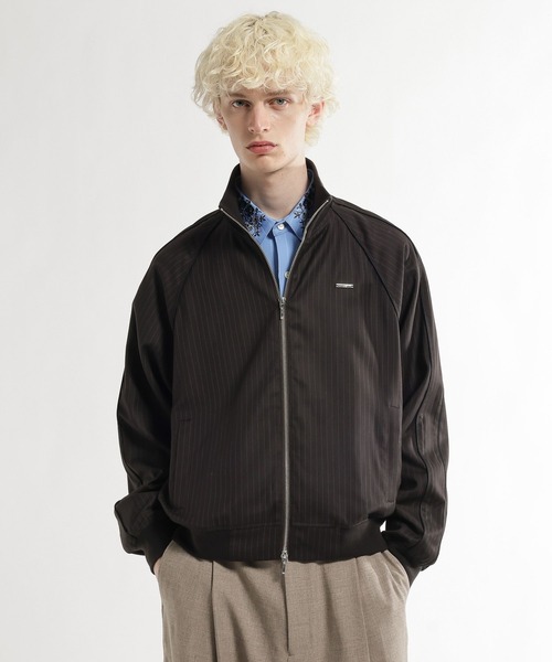 HARE（ハレ）の「ストライプトラックジャケット(HARE)（その他トップス・メンズ・ブラウン/ネイビー・FREE）」の7枚目の写真