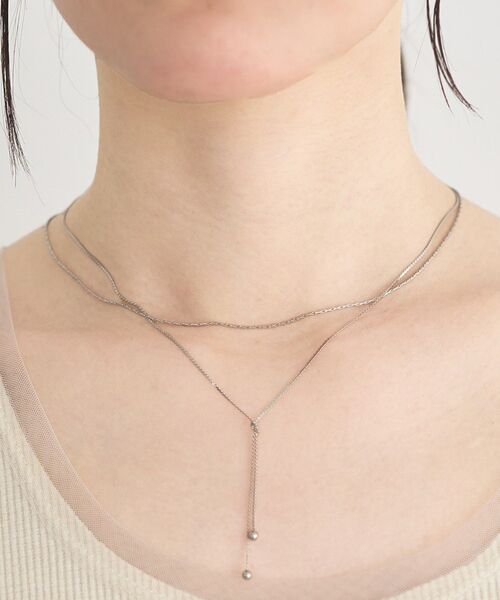 earth music&ecology（アースミュージックアンドエコロジー）の「【ステンレス】Y字ネックレス（ネックレス・レディース・ゴールド/シルバー・FREE）」の6枚目の写真