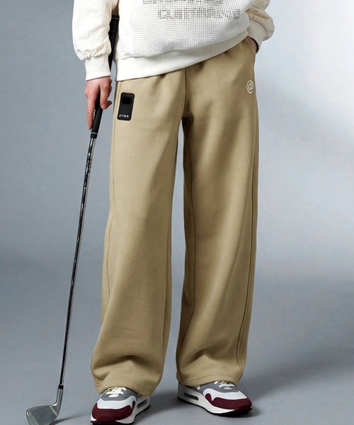 antiqua(アンティカ)の「【STCH】裏起毛ワイドストレートパンツ(その他パンツ・レディース・ベージュ/ブラック・ONESIZE)」の1枚目の写真