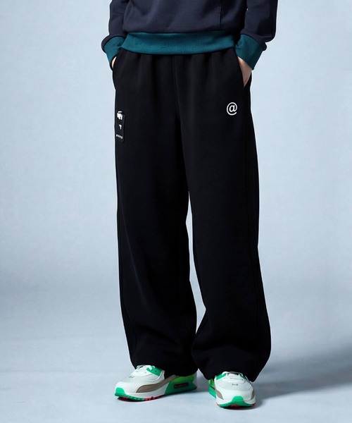antiqua(アンティカ)の「【STCH】裏起毛ワイドストレートパンツ(その他パンツ・レディース・ベージュ/ブラック・ONESIZE)」の2枚目の写真