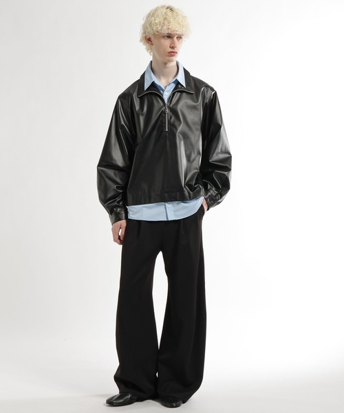 HARE（ハレ）の「LAYERED SHELLシャツ(HARE)（シャツ/ブラウス・メンズ・ブラック/ブラウン・FREE）」の4枚目の写真