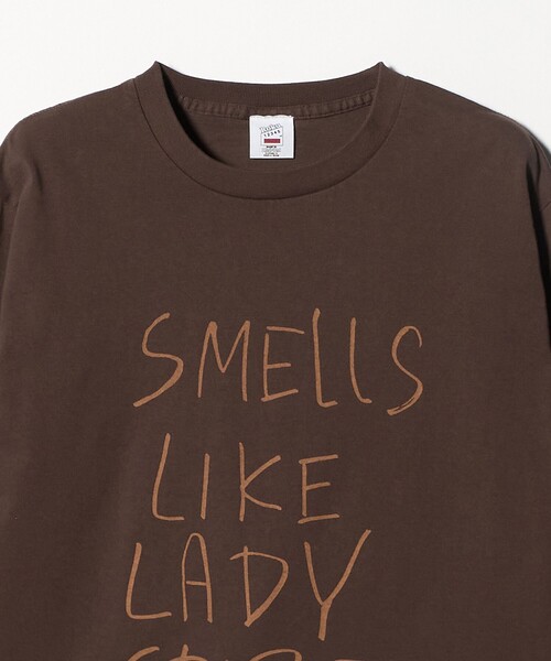 6(ロク)の「<6(ROKU)>SMELLS LIKE LADY SPRIT Tシャツ(Tシャツ/カットソー・レディース・ダークブラウン/ホワイト・S/L)」の10枚目の写真