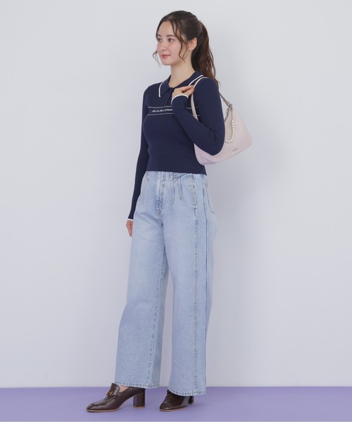 JILL by JILL STUART(ジルバイジルスチュアート)の「ワンハンドルハーフムーンバッグ(ハンドバッグ・レディース・ピンク/ブラック・FREE)」の7枚目の写真