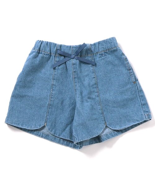 apres les cours（アプレレクール）の「スカラップハートポケットきゅんパンツ（ショート）（その他パンツ・キッズ・その他3/インディゴブルー/チェック/ピンク/ブラウン/イエロー/オレンジ/ドット・140/130/120/110/100/90/80）」の16枚目の写真