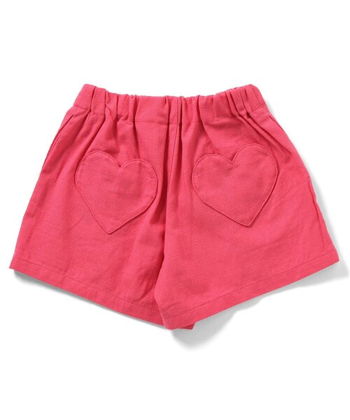 apres les cours（アプレレクール）の「スカラップハートポケットきゅんパンツ（ショート）（その他パンツ・キッズ・その他3/インディゴブルー/チェック/ピンク/ブラウン/イエロー/オレンジ/ドット・140/130/120/110/100/90/80）」の18枚目の写真