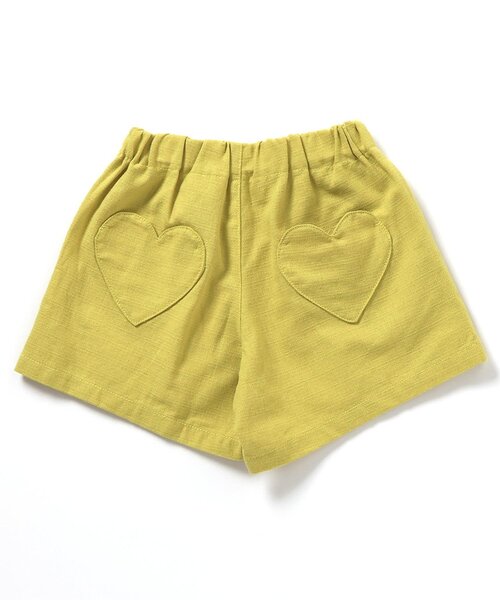 apres les cours（アプレレクール）の「スカラップハートポケットきゅんパンツ（ショート）（その他パンツ・キッズ・その他3/インディゴブルー/チェック/ピンク/ブラウン/イエロー/オレンジ/ドット・140/130/120/110/100/90/80）」の19枚目の写真