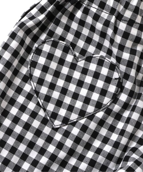 apres les cours（アプレレクール）の「スカラップハートポケットきゅんパンツ（ショート）（その他パンツ・キッズ・その他3/インディゴブルー/チェック/ピンク/ブラウン/イエロー/オレンジ/ドット・140/130/120/110/100/90/80）」の22枚目の写真