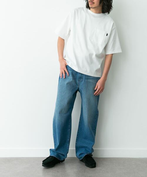 URBAN RESEARCH Sonny Label(アーバンリサーチサニーレーベル)の「ポンチポケット付ショートスリーブTシャツ(Tシャツ/カットソー・メンズ・チャコールグレー/ブラック/ブラック系その他/ブルー/ホワイト・X-LARGE/LARGE/MEDIUM)」の18枚目の写真