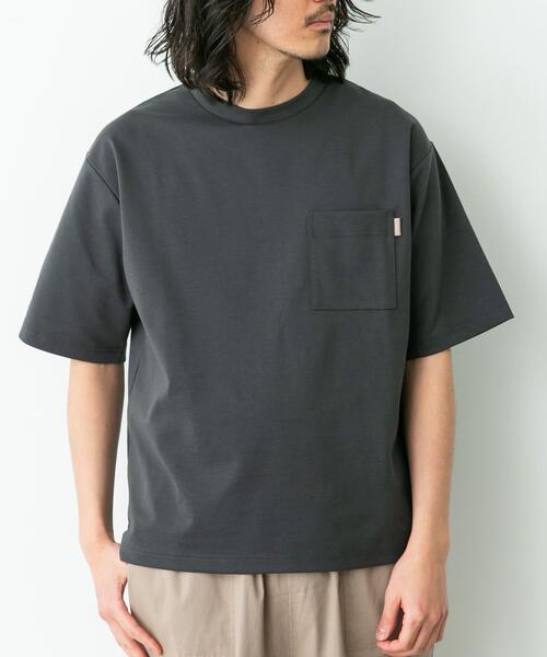 URBAN RESEARCH Sonny Label(アーバンリサーチサニーレーベル)の「ポンチポケット付ショートスリーブTシャツ(Tシャツ/カットソー・メンズ・チャコールグレー/ブラック/ブラック系その他/ブルー/ホワイト/ホワイト系その他・X-LARGE/LARGE/MEDIUM)」の18枚目の写真