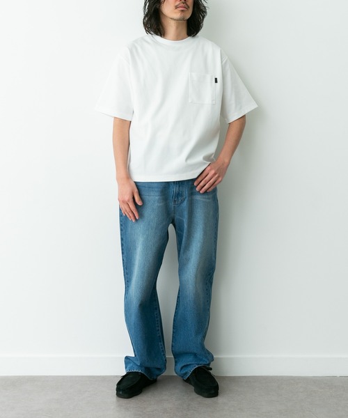 URBAN RESEARCH Sonny Label（アーバンリサーチサニーレーベル）の「ポンチポケット付ショートスリーブTシャツ（Tシャツ/カットソー・メンズ・チャコールグレー/ブラック/ブラック系その他/ブルー/ホワイト・X-LARGE/LARGE/MEDIUM）」の8枚目の写真