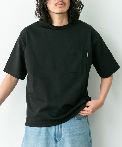 URBAN RESEARCH Sonny Label（アーバンリサーチサニーレーベル）の「ポンチポケット付ショートスリーブTシャツ（Tシャツ/カットソー・メンズ・チャコールグレー/ブラック/ブラック系その他/ブルー/ホワイト・X-LARGE/LARGE/MEDIUM）」の10枚目の写真