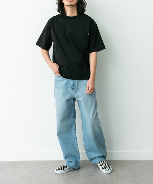URBAN RESEARCH Sonny Label（アーバンリサーチサニーレーベル）の「ポンチポケット付ショートスリーブTシャツ（Tシャツ/カットソー・メンズ・チャコールグレー/ブラック/ブラック系その他/ブルー/ホワイト・X-LARGE/LARGE/MEDIUM）」の14枚目の写真