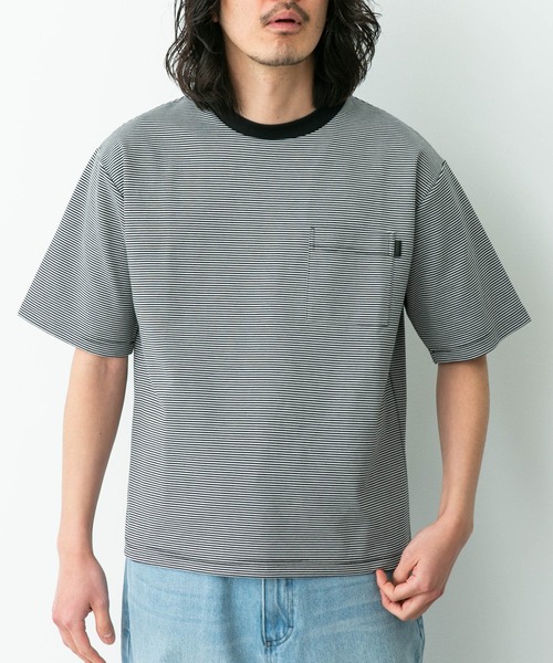 URBAN RESEARCH Sonny Label（アーバンリサーチサニーレーベル）の「ポンチポケット付ショートスリーブTシャツ（Tシャツ/カットソー・メンズ・チャコールグレー/ブラック/ブラック系その他/ブルー/ホワイト・X-LARGE/LARGE/MEDIUM）」の15枚目の写真