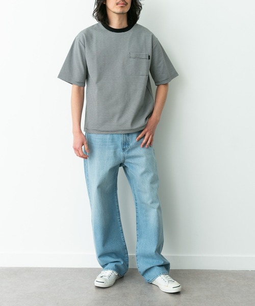 URBAN RESEARCH Sonny Label（アーバンリサーチサニーレーベル）の「ポンチポケット付ショートスリーブTシャツ（Tシャツ/カットソー・メンズ・チャコールグレー/ブラック/ブラック系その他/ブルー/ホワイト・X-LARGE/LARGE/MEDIUM）」の17枚目の写真