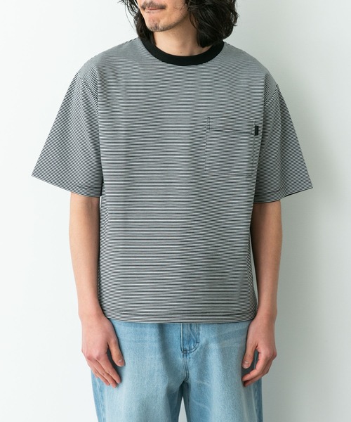 URBAN RESEARCH Sonny Label（アーバンリサーチサニーレーベル）の「ポンチポケット付ショートスリーブTシャツ（Tシャツ/カットソー・メンズ・チャコールグレー/ブラック/ブラック系その他/ブルー/ホワイト・X-LARGE/LARGE/MEDIUM）」の19枚目の写真