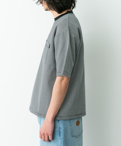 URBAN RESEARCH Sonny Label（アーバンリサーチサニーレーベル）の「ポンチポケット付ショートスリーブTシャツ（Tシャツ/カットソー・メンズ・チャコールグレー/ブラック/ブラック系その他/ブルー/ホワイト・X-LARGE/LARGE/MEDIUM）」の20枚目の写真