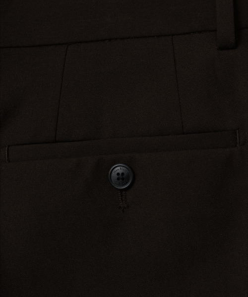 NONBLANK（ノンブランク）の「[ヒョンキム] セミワイドフィットスラックス_ダークブラウン（スラックス・メンズ・ダークブラウン・SMALL/MEDIUM/LARGE）」の6枚目の写真