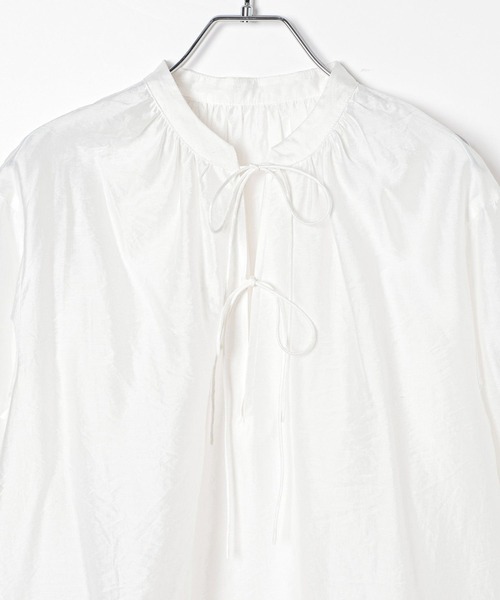 BAYFLOW（ベイフロー）の「キャンディスリーブレースチュニック（チュニック・レディース・オフホワイト/ブラック・FREE）」の7枚目の写真