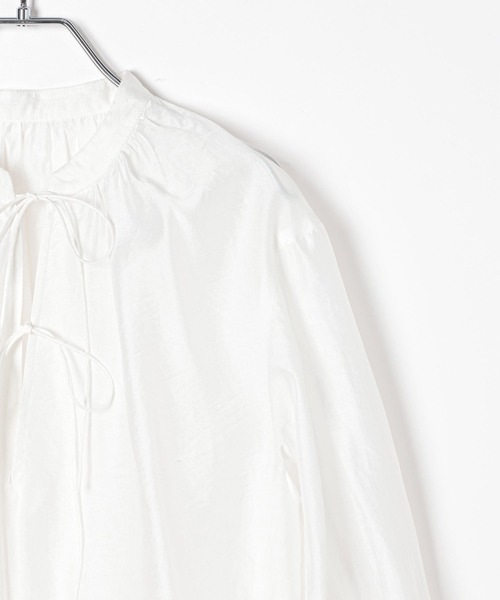 BAYFLOW（ベイフロー）の「キャンディスリーブレースチュニック（チュニック・レディース・オフホワイト/ブラック・FREE）」の8枚目の写真