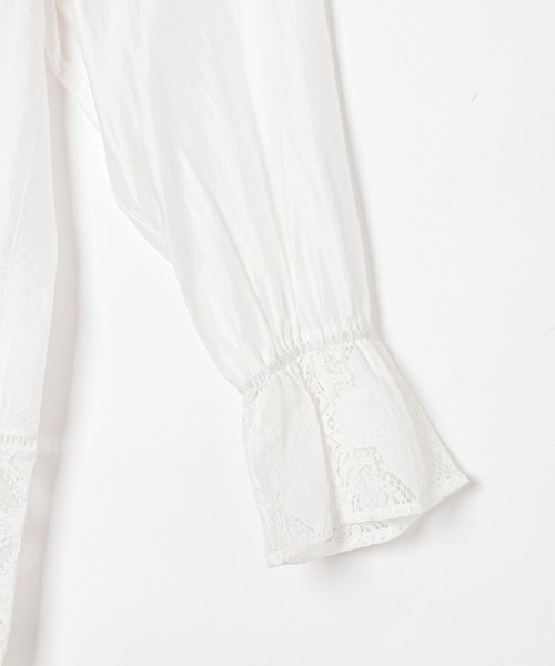 BAYFLOW（ベイフロー）の「キャンディスリーブレースチュニック（チュニック・レディース・オフホワイト/ブラック・FREE）」の9枚目の写真