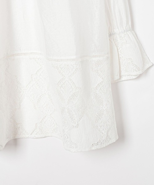 BAYFLOW（ベイフロー）の「キャンディスリーブレースチュニック（チュニック・レディース・オフホワイト/ブラック・FREE）」の10枚目の写真