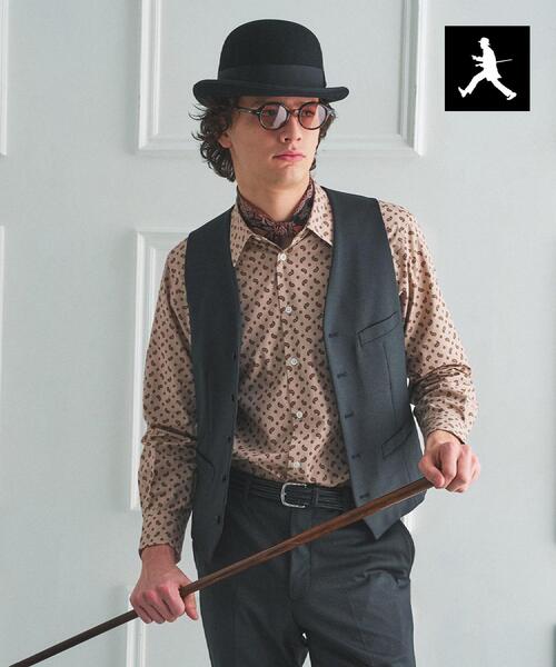 セール】【BOWLER HAT LABEL】ピンヘッドジャージ べスト（スーツ