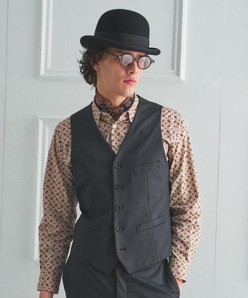 TAKEO KIKUCHI(タケオキクチ)の「【BOWLER HAT LABEL】ピンヘッドジャージ べスト(スーツベスト・メンズ・ブラック・03/02)」の7枚目の写真